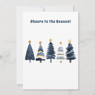 Tarjeta Festiva Temporada de feriado de Navidades de Pine Starry e