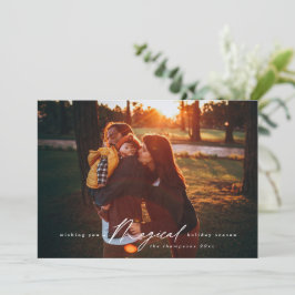 Tarjeta Festiva Temporada de festividades mágicas Moderna foto com