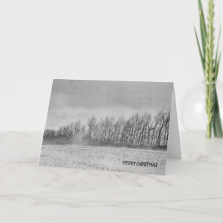 Tarjeta Festiva Temporada de invierno de nieve sembró el frío y ni