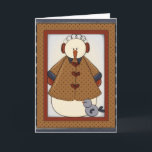Tarjeta Festiva Temporada de Invierno Snowfolk Snowman Greeting Ca<br><div class="desc">Esta tarjeta está lista para que usted añada su propio mensaje personal dentro ... {tarjeta de diseño/gráficos de Trina Clark - diseño final de marlodeededesign.com} © 2004-2013 MarloDee Designs: All rights reserve. Se han adquirido todas las licencias necesarias y están archivadas. Las imágenes de este sitio NO son de dominio...</div>