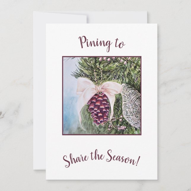 Tarjeta Festiva Temporada de navidades (Anverso)