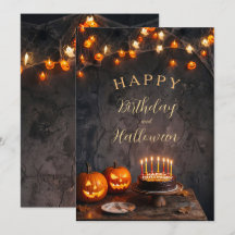 Temporada espeluznante Cumpleaños de Halloween Glo