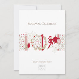 Tarjeta Festiva Temporadas de moda Saludos a los Negocios