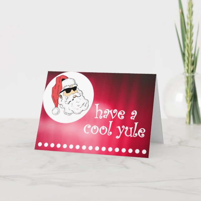 Tarjeta Festiva Ten un Yule Guay (Anverso)