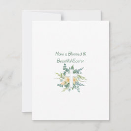 Tarjeta Festiva Ten una bella y bendita Pascua en una
