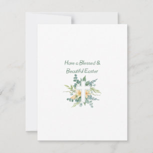 Tarjeta Festiva Ten una bella y bendita Pascua en una