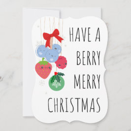 Tarjeta Festiva Ten una Berry Merry Christmas - Cuestas Berries