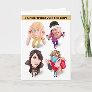 Tarjeta Festiva Tendencias Divertidas de Moda que Piensan en Ti Co