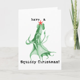 Tarjeta Festiva tener Navidades de Squiddy