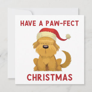 Tarjeta Festiva Tener Navidades del Paw Fest // Navidades de Perro