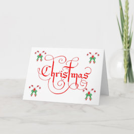 Tarjeta Festiva Tener Navidades hermosos y un feliz año nuevo