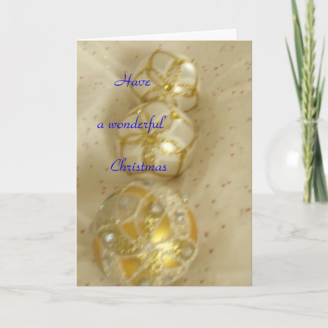 Tarjeta Festiva Tener Navidades maravillosos (Anverso)