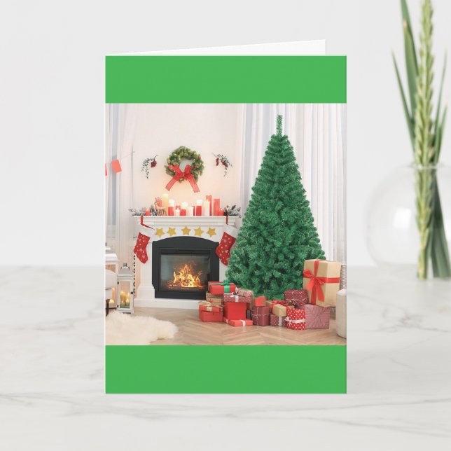 TARJETA FESTIVA TENER UN DÍA DE NAVIDADES "MUY FELIZ" (Anverso)