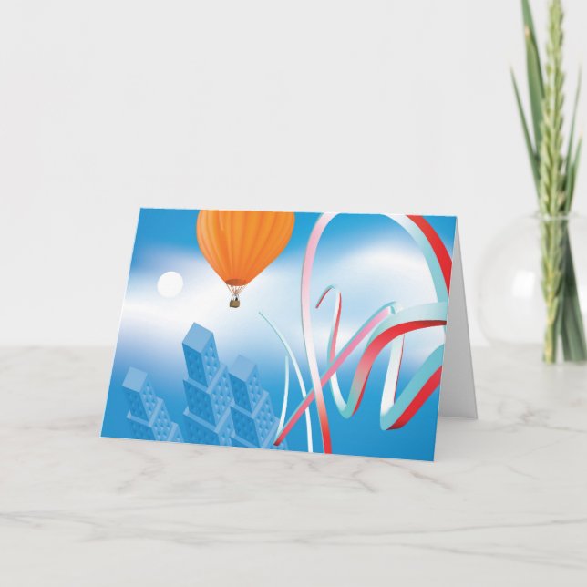 Tarjeta Festiva Tenga un gran viaje (Anverso)