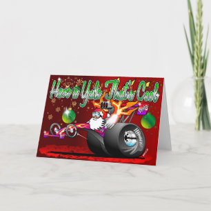Tarjeta Festiva Tenga un Yule que sea fresco - dibujo animado de