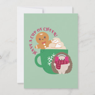 Tarjeta Festiva ¡Tenga una Taza de Ánimo!