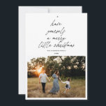 Tarjeta Festiva Tengan a sus Navidades alegres.<br><div class="desc">Es Pónganse unos alegres Navidades Diseño de tarjetas fotográficas modernas con guiones</div>