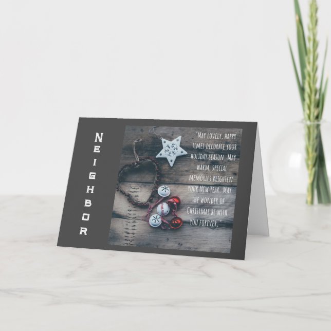 TARJETA FESTIVA TENGAN UNA "FESTIVIDAD MUY FELIZ" PARA NUESTRO VEC (Anverso)