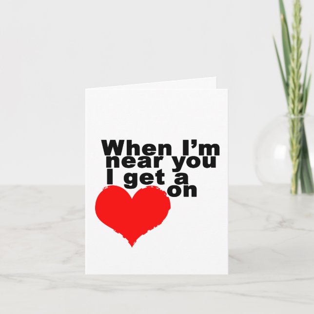 Tarjeta Festiva Tengo corazón en el divertido San Valentín (Anverso)