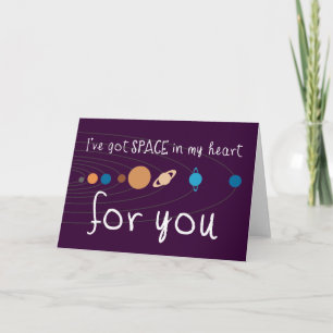 Tarjeta Festiva Tengo espacio en mi corazón para usted