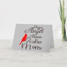 Tarjeta Festiva Tengo un ángel en el cardenal del cielo