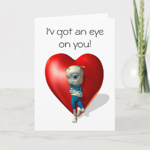 Tarjeta Festiva Tengo un ojo en ti