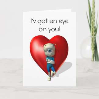 Tarjeta Festiva Tengo un ojo en ti