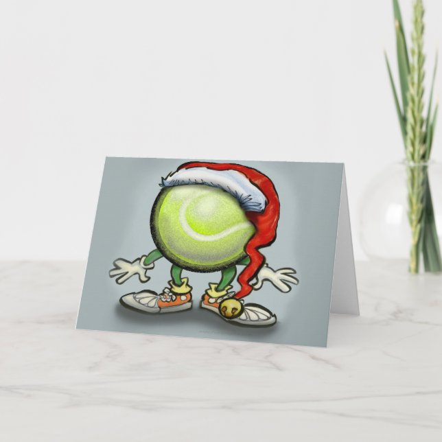 Tarjeta Festiva Tenis Chrsitmas (Anverso)