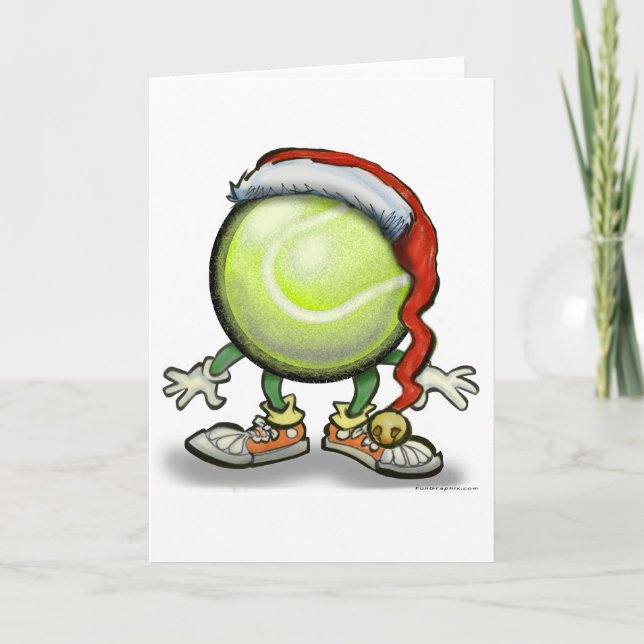 Tarjeta Festiva Tenis Chrsitmas (Anverso)