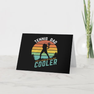 Tarjeta Festiva Tenis Dad es como un papá normal pero mucho más fr