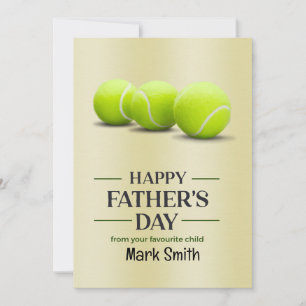 Tarjeta Festiva Tenis Día del Padre
