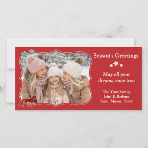 Tarjeta Festiva Tennessee Navidades festivos de caballos saluda