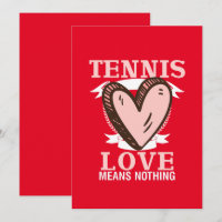 Tennis Love no significa nada para el Día de San V