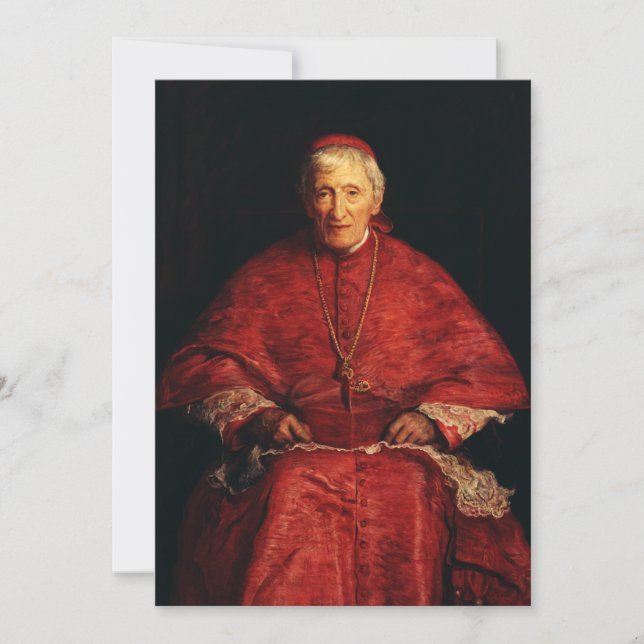 Tarjeta Festiva Teólogo inglés de Saint John Henry Newman (Anverso)