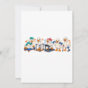Tarjeta Festiva Terapia Física Silly Goose , Terapeuta Físico