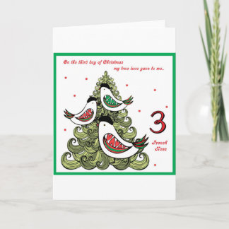 Tarjeta Festiva Tercer día de Navidades