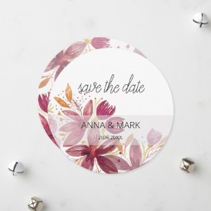 Tarjeta Festiva Terracotta Rubor Floral Elegant