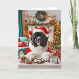 Tarjeta Festiva Terremoto de Terranova coloca las cookies de Santa