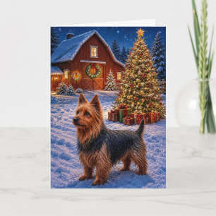 Tarjeta Festiva Terrier Australiano