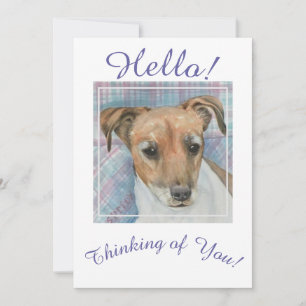 Tarjeta Festiva Terrier Cachorro Siempre Pensando en Ti
