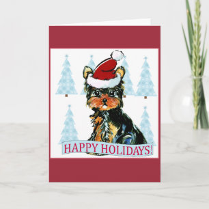 TARJETA FESTIVA TERRIER DE YORKSHIRE