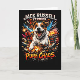 Tarjeta Festiva Terrier Jack Russell