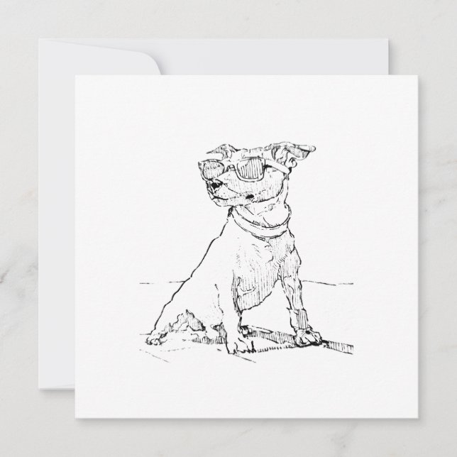 Tarjeta Festiva Terrier Jack Russell (Anverso)