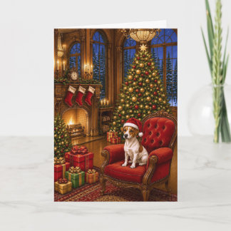 Tarjeta Festiva Terrier Jack Russell