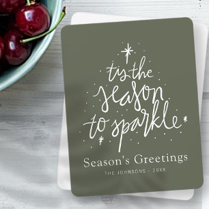 Tarjeta Festiva T'es La Temporada Para Esparcar El Árbol De Navida