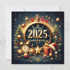 Tarjeta Festiva Tesoros Atemporales: Dando la Bienvenida al 2025 c