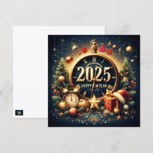 Tarjeta Festiva Tesoros Atemporales: Dando la Bienvenida al 2025 c