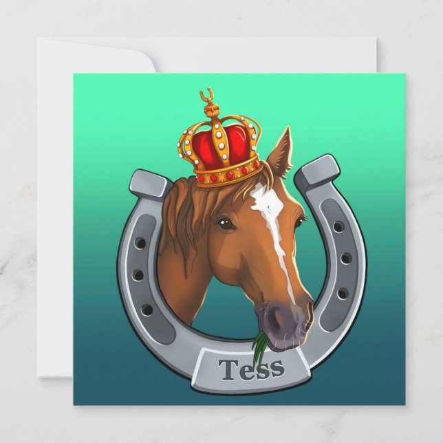 Tarjeta Festiva Tess a la reina. (Anverso)