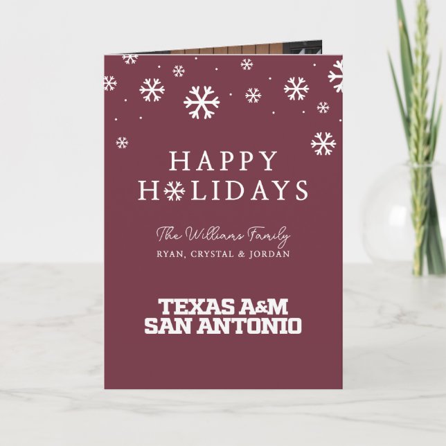 Tarjeta Festiva Texas A&M San Antonio (Anverso)