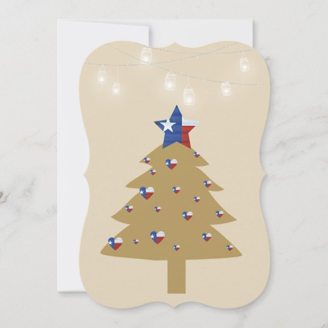 Tarjeta Festiva Texas Christmas Tree Card (Anverso)